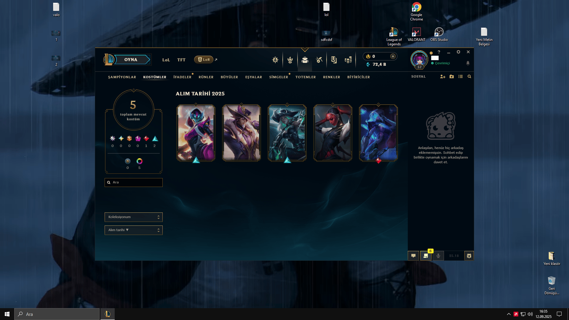 TEK ÇİFT PLAT 4 ESNEK PLAT 2 BATTLEPASSLI VALO HESAPLI DETAY İÇERİ