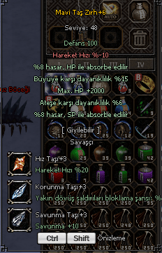 SOHAN CANAVARI +6 MAVİ TAŞ P6 HO