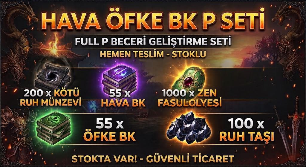 HAVA ÖFKE P SET 150 TL HEMEN TESLİM
