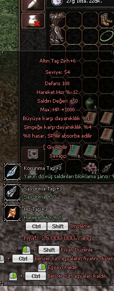 +6 ALTINTAŞ ZIRH