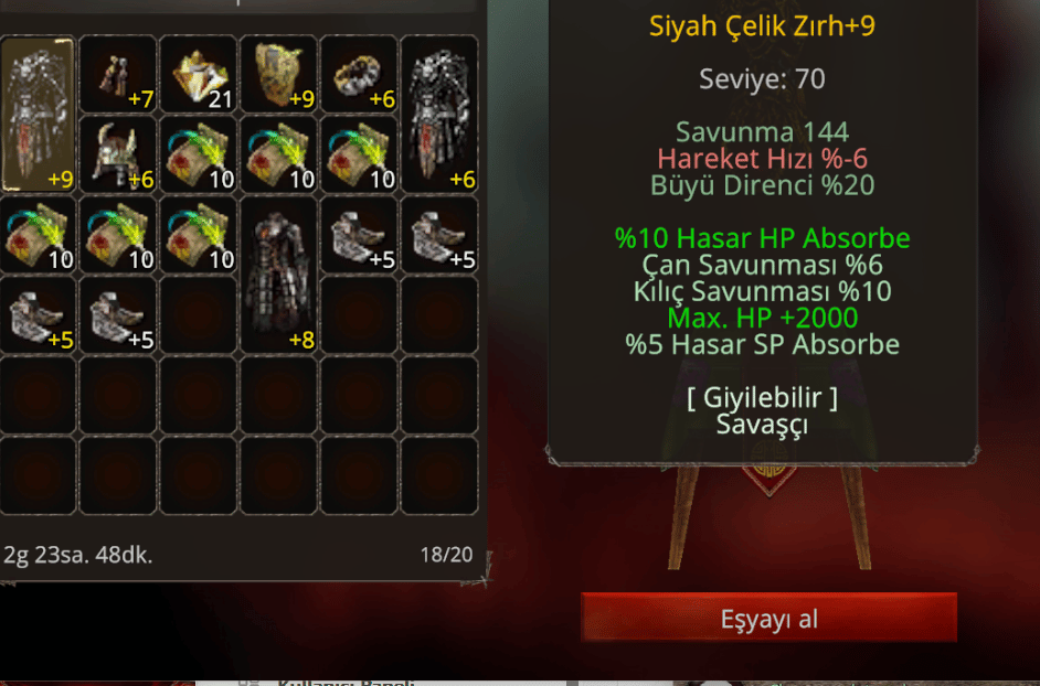 Akademi +9 Siyah Çelik