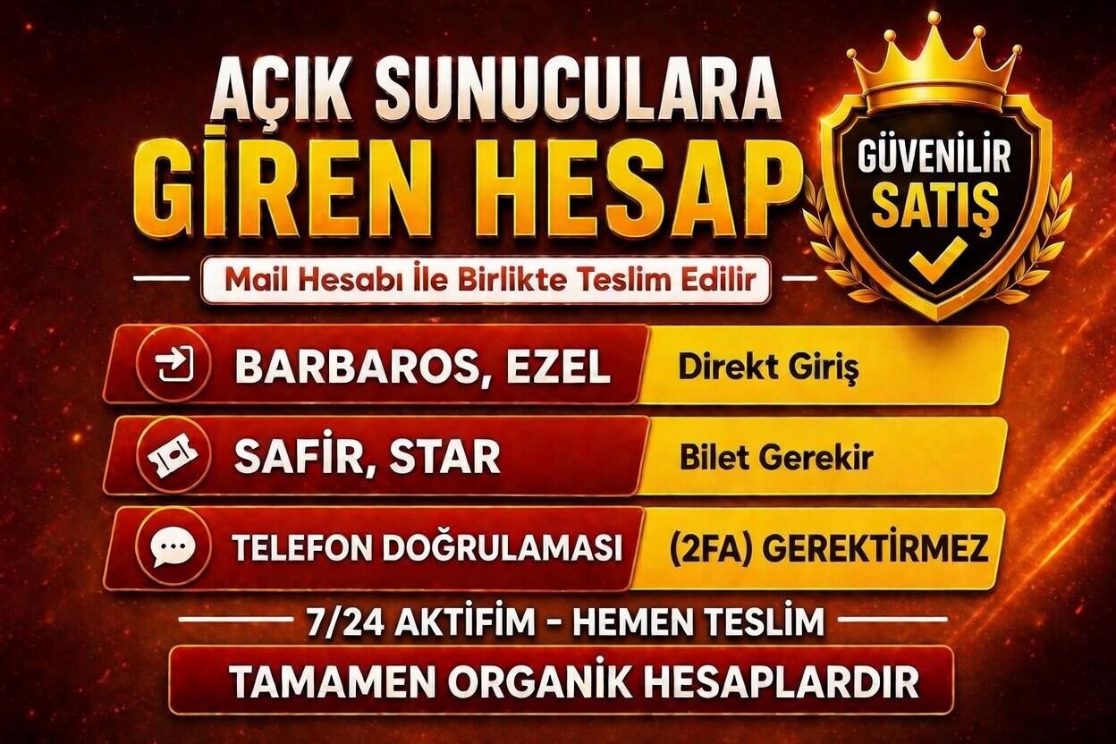 [ 1 MAİL - x6 ID ] Açık Sunucuya Giren Hesap - Mail Hesabı ile Teslim