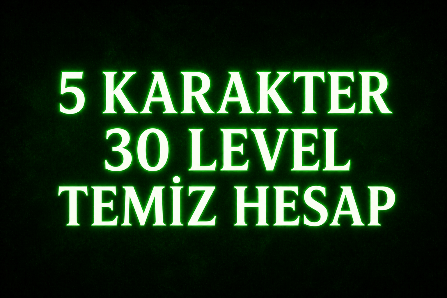 [ 1 MAİL 1 ID ]  5 KARAKTER 30 LW HESAP - HIZLI TESLİMAT