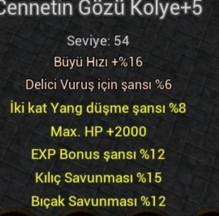 Kilic bicak hp kolye
