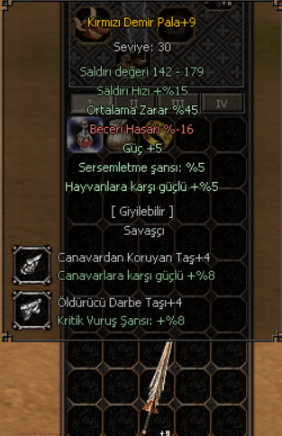 45 ORTALAMA 5 GÜÇLÜ +4 TAŞLI KDP