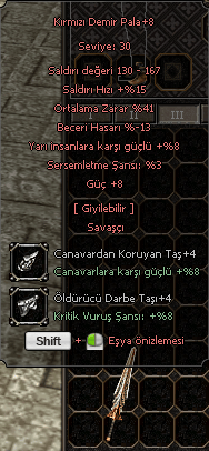 +8 41 ORT KDP +8 güç [4 TAŞLI] h.o P6