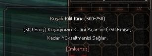 KUSAK KILIT KIRICI 500-750 100 TL