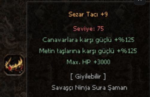 +9 SEZAR TACI SERİ TESLİM