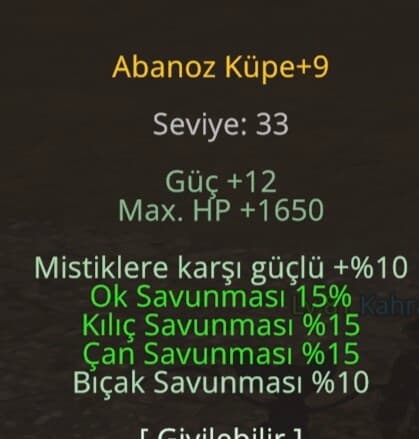 Abanoz küpe 9 iyi efsun