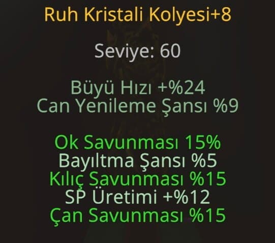 Ruh kristali kolye