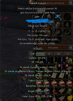 ŞAMP 15 TİP 8 ALASTOR P6 KURULDU KAÇIRMA