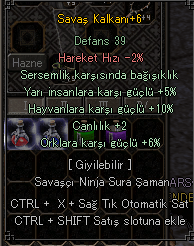set iç itemler