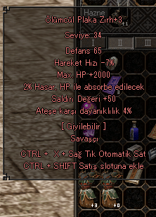 2k hp 50 str ölümcül 4 ateş absorbe