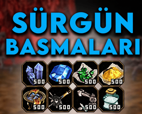 500LÜ SÜRGÜN BASMA SET