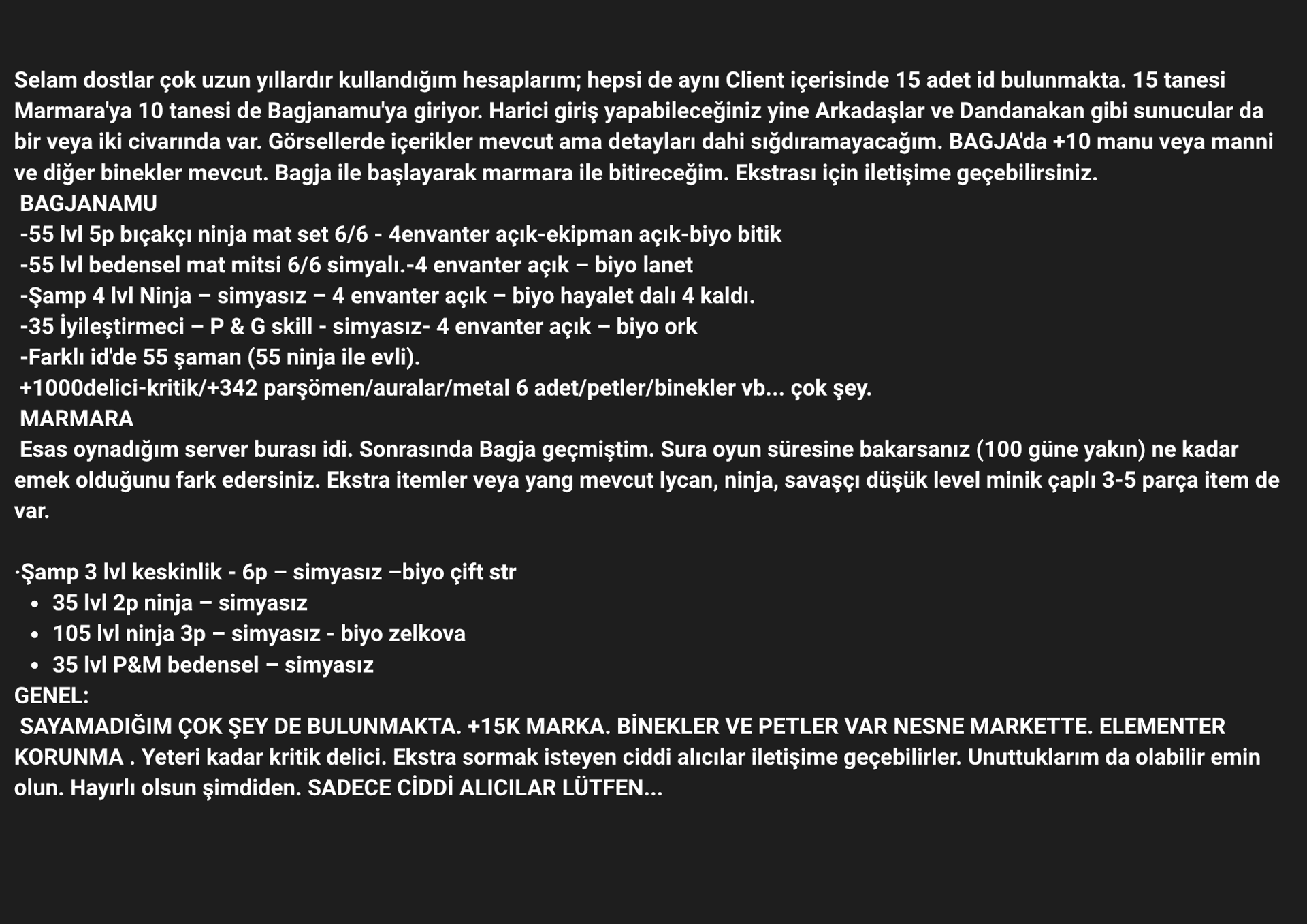 55 lvl 5p BICAKCI ŞAMP 4 NINJA vsvsvssvvss