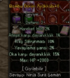 2K HP 15OK 10 KILIÇ BAMBU AYAKKABI