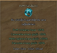 PVM YÜZÜĞÜ - HASARINI UÇURMAK İSTEYENLER -