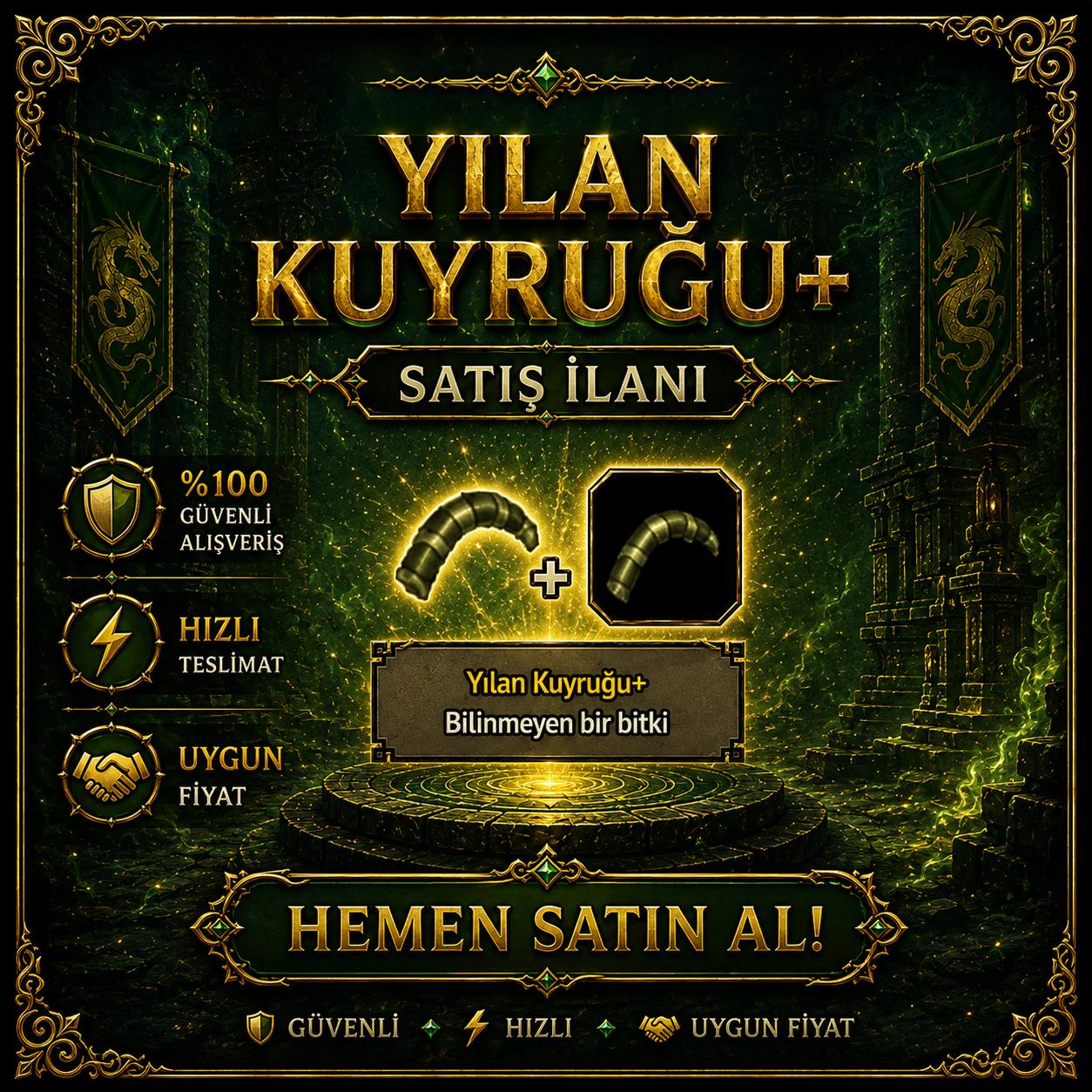 50X YILAN KUYRUĞU+ HEMEN TESLİM 7/24
