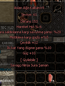 +9 ASLANAĞZI KALKAN 12 GÜÇ 10 ÇEVİKLİK