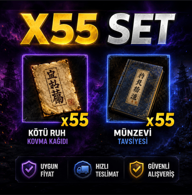 55x KÖTÜ RUH MÜNZEVİ SET 629 TL ! PİYASANIN TEK KELEPİRİ !