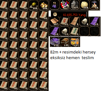 82m + resimdeki hersey eksiksiz hemen teslim