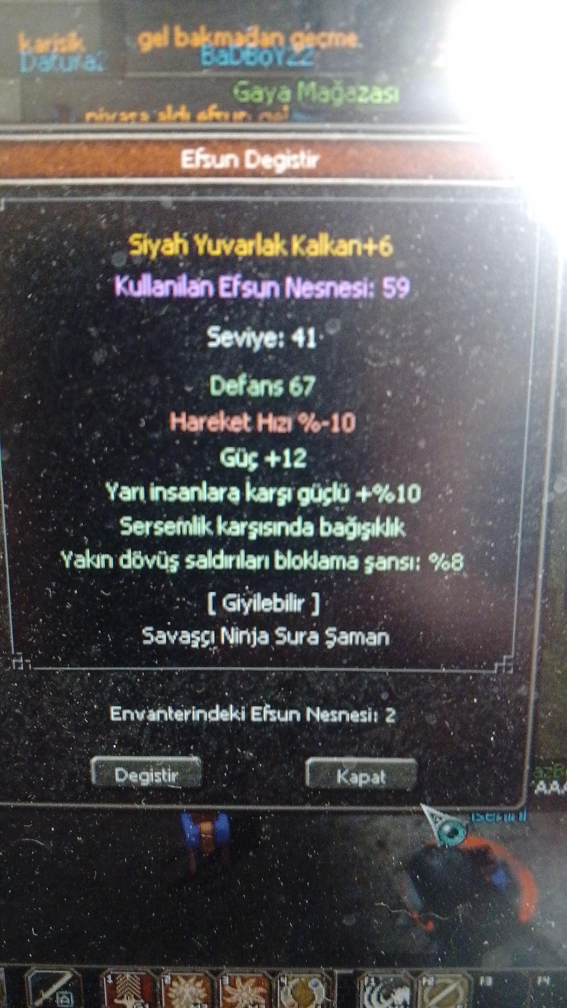 Siyah Yuvarlak Kalkan ELİT