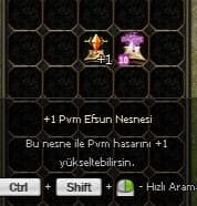 +1 Pvm Efsun Nesnesi ve Pvm Efsun Nesnesi