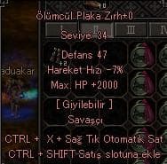2K HP TEK EFSUN ÖLÜMCÜL ZIRH