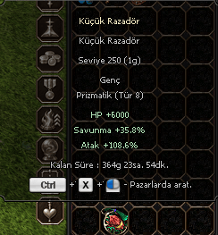 250 Level Tip 8 108.6 STR Pet Anında Teslim