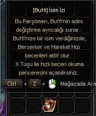Buff İsim İzi Anında Teslim
