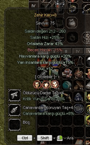 +8 Zehir 43 ort 12 güç 15 yarı / FARKLI COK FAZLA EŞYA