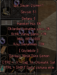 1k hp 15 kılıç 3 kritik