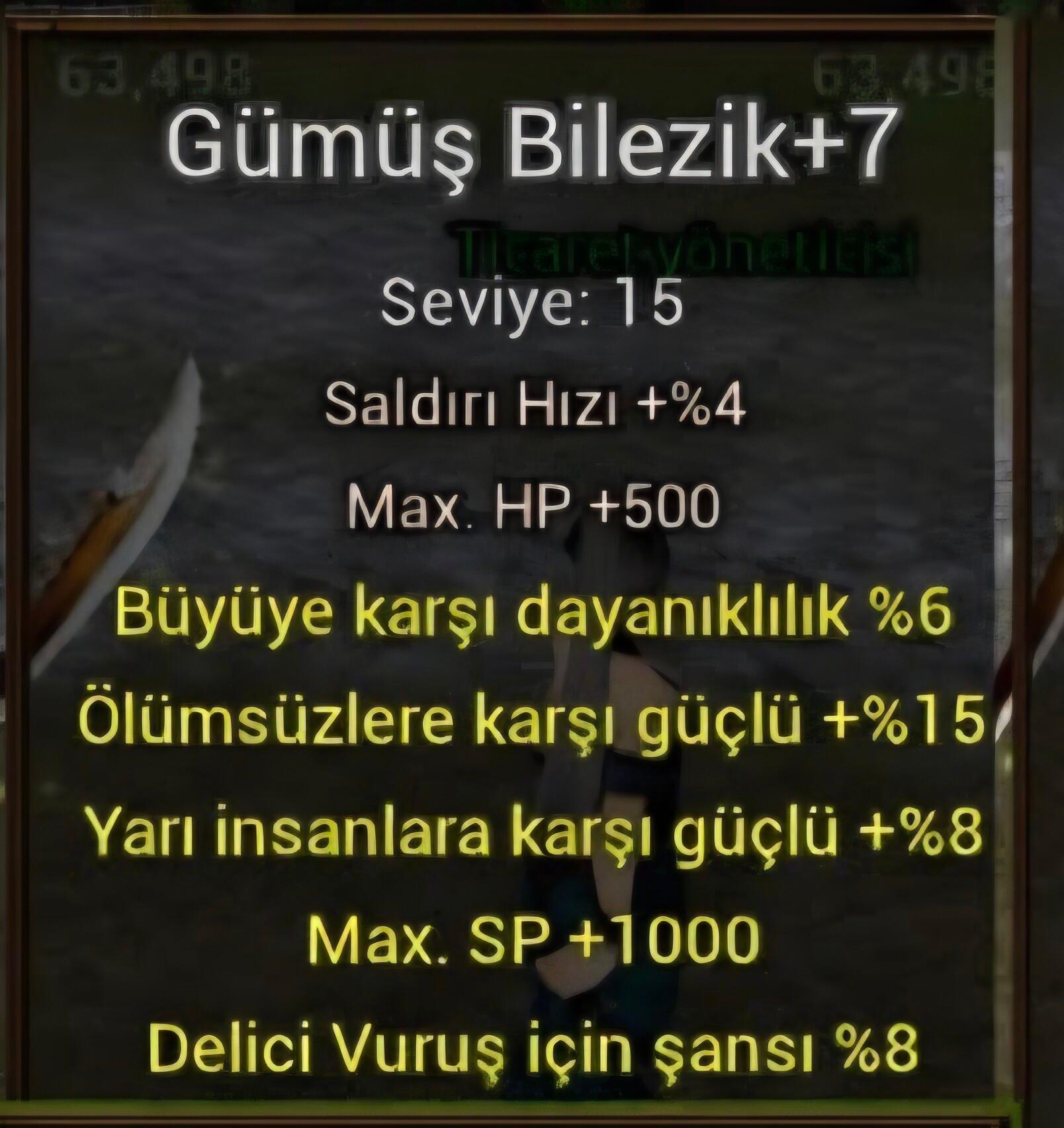 Gümüş bilezik ölümsüz