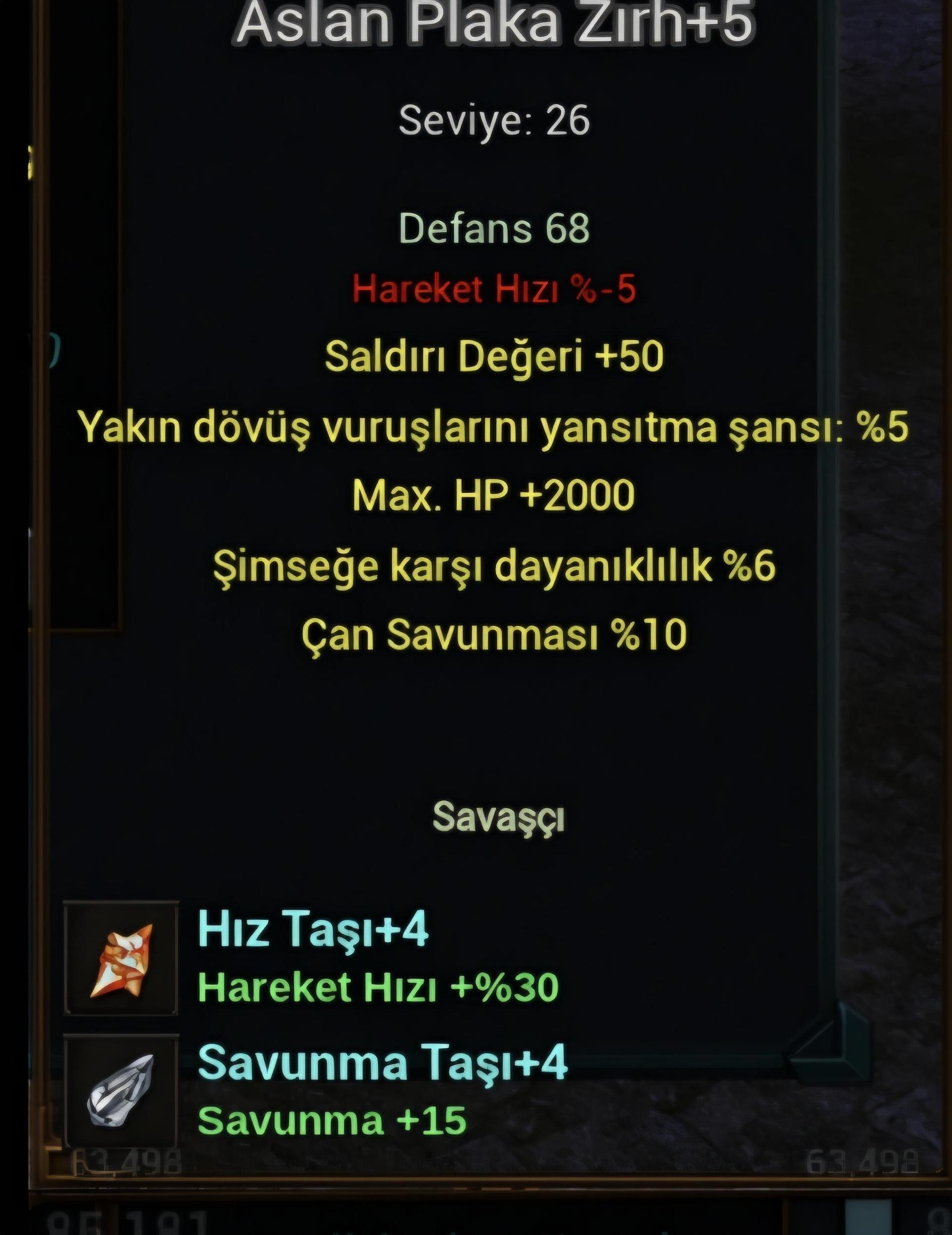 Aslan 2khp 50str 4taşlı