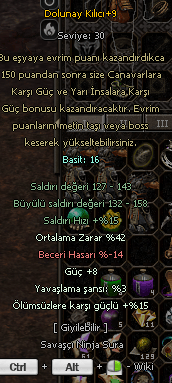 42 ort 8 güç 15 ölümsüz +9 dolu