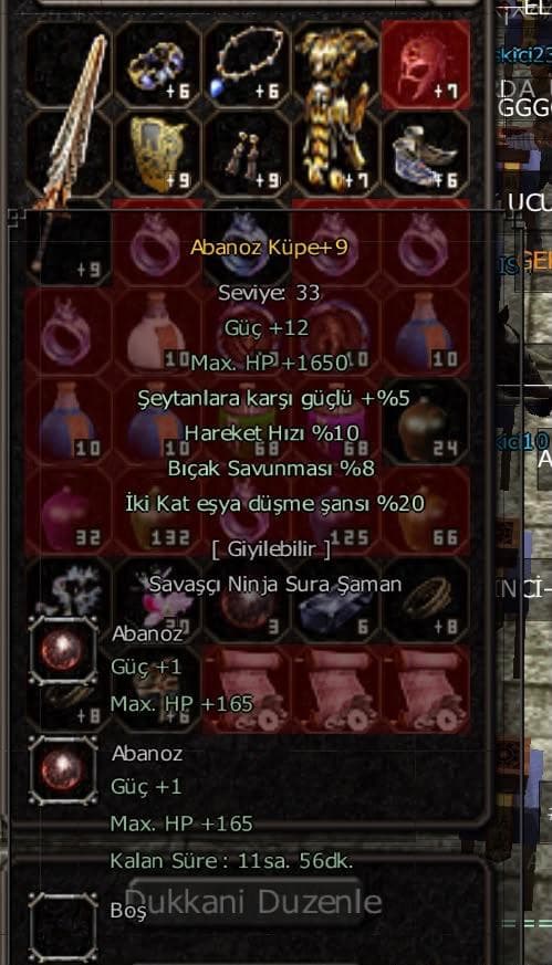 20 EŞYA 10 HIZLI ABANOZ KÜPE