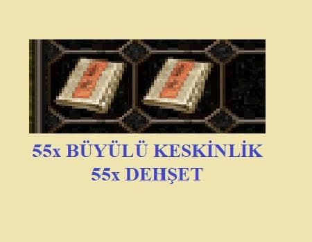 55x BÜYÜLÜ KESKİNLİK BK+ 55x DEHŞET BK