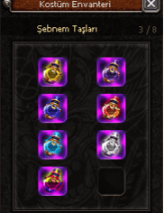 ŞEBNEM SETİ GÖKKUŞAĞI ATEŞ VE GECE KADİMDİR DİĞERLERİ +100