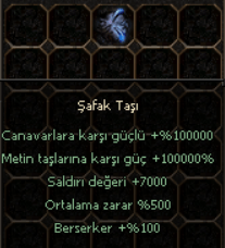 [HASARINI KATLA] ŞAFAK TAŞI