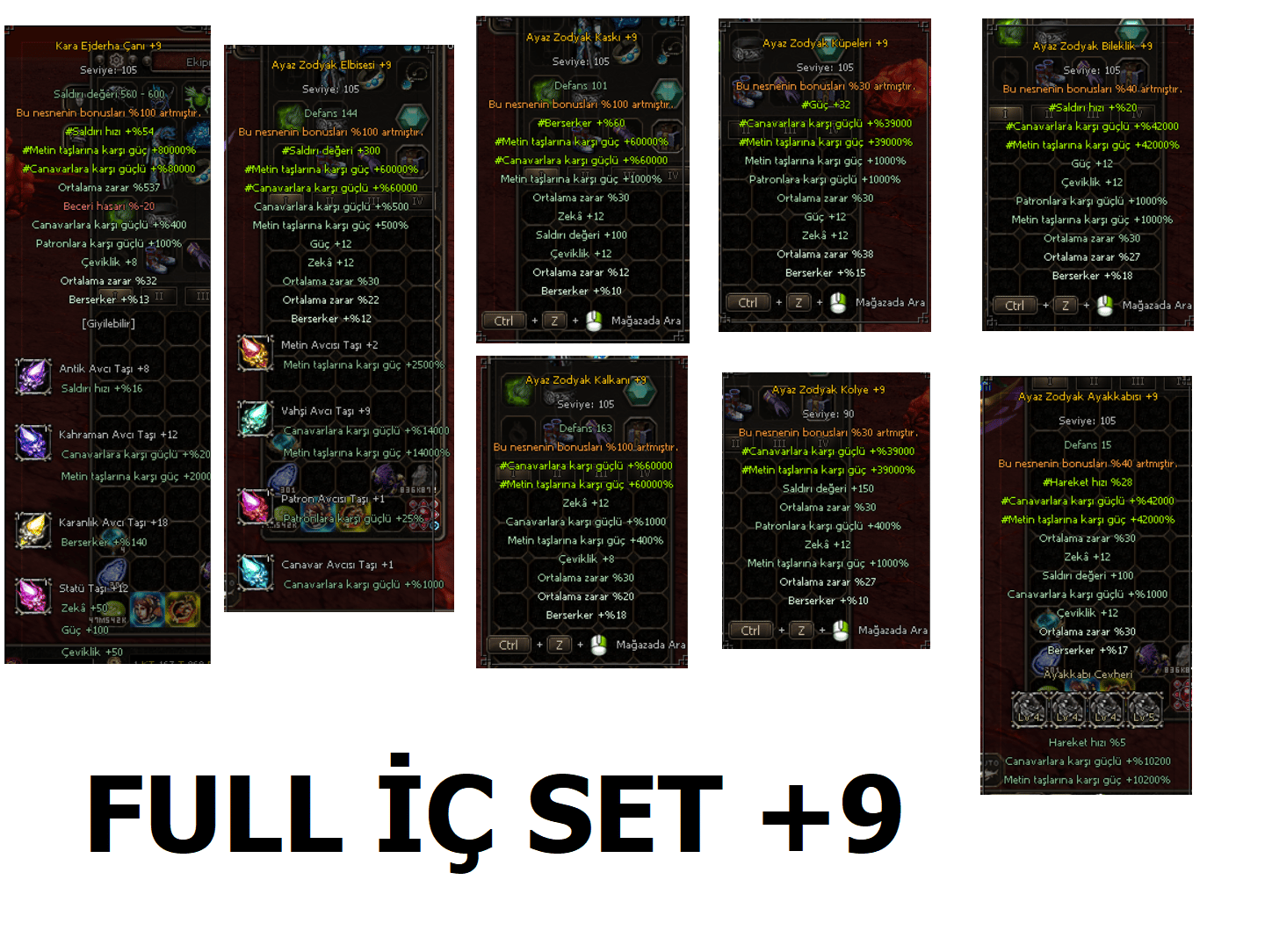 [HASARINI KATLA] FULL İÇ SET +9