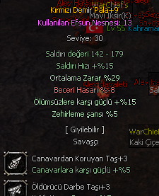 55 Lv  > Bedensel > Doyumluk > biyo lanet 10x verildi