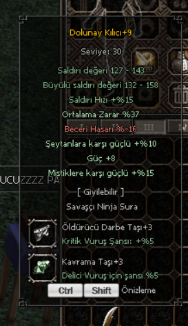 37 ORT 8 GÜÇ +9 DOLU
