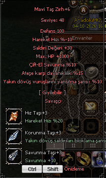 +6 MAVITAS 15 ATEŞ STR HP ELIT 3 TASLI PM ESO