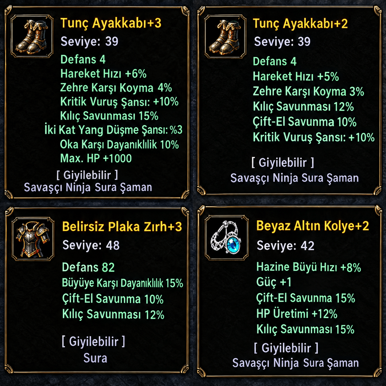 KUMARLIK ZENGİN EDECEK İTEMLER