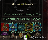 +200 ELEMENT TILSIMI