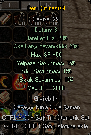 2K HP 15 KILIC 15 BICAK +9 DERİ ÇİZME