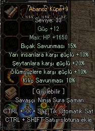 10 YARI 15 BICAK 10 KILIC +9 ABANOZ KUPE