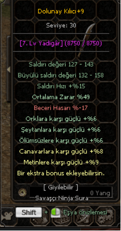 40 LEVEL BP GÖREVLERİ BİTİK 11.5K HASARLI KESKİNLİK P SURA