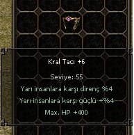 KRAL TACI +6 HEMEN TESLİM