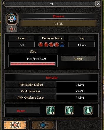 220 LEVEL PET HEMEN TESLİM